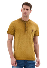 Hakim Yaka Düğmeli Basic Erkek T-Shirt CT835