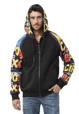 CL589 Erkek Hoodie Sweatshirt –Modern Baskılı, Kapüşonlu, Rahat Kesim Mevsimlik Sweatshirt