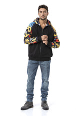 CL589 Erkek Hoodie Sweatshirt –Modern Baskılı, Kapüşonlu, Rahat Kesim Mevsimlik Sweatshirt
