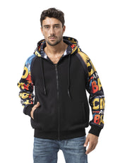 CL589 Erkek Hoodie Sweatshirt –Modern Baskılı, Kapüşonlu, Rahat Kesim Mevsimlik Sweatshirt