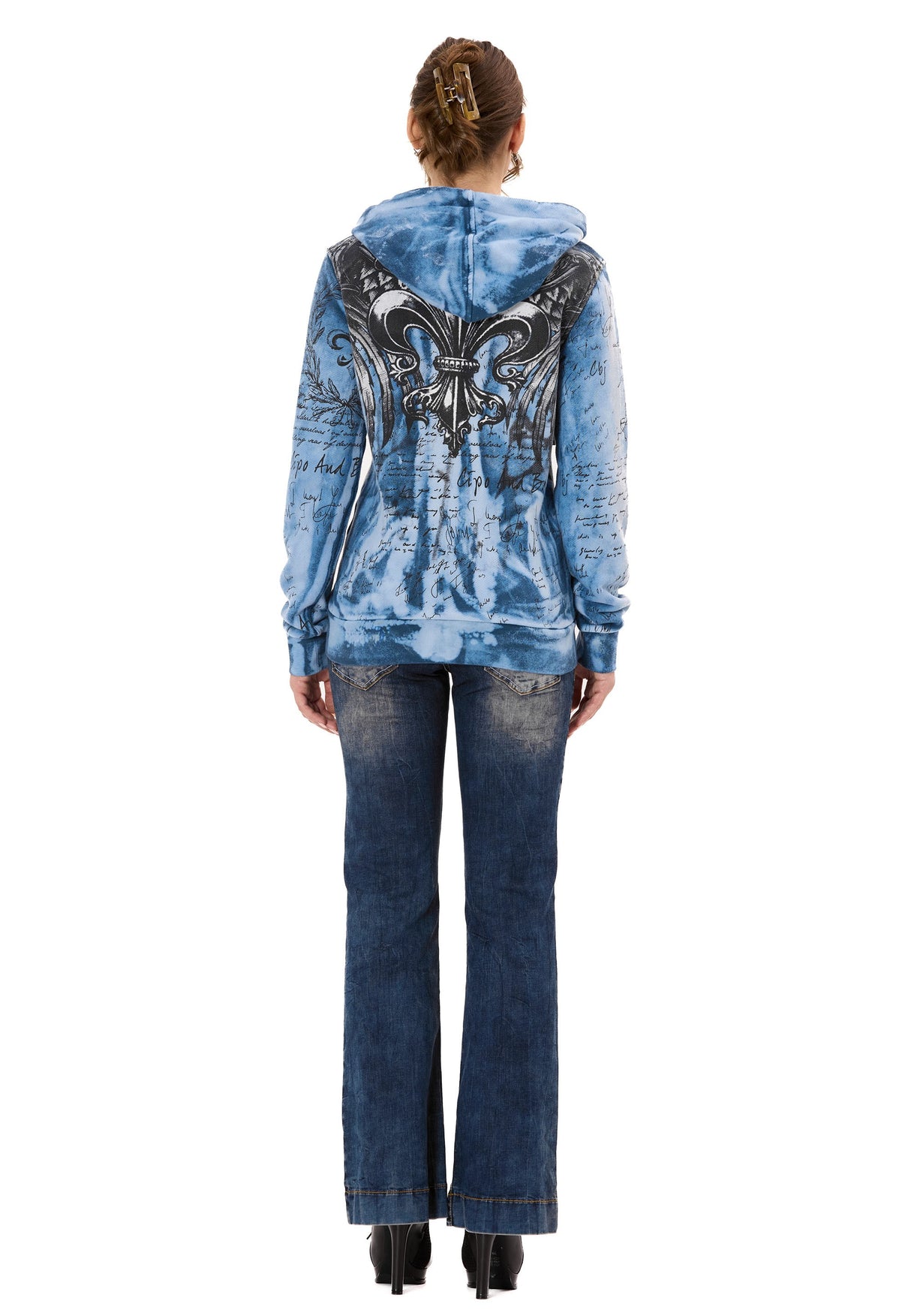 WL379 Kadın Hoodie Sweatjacket – Cipo&Baxx | Şık, Rahat ve Modern Tasarım