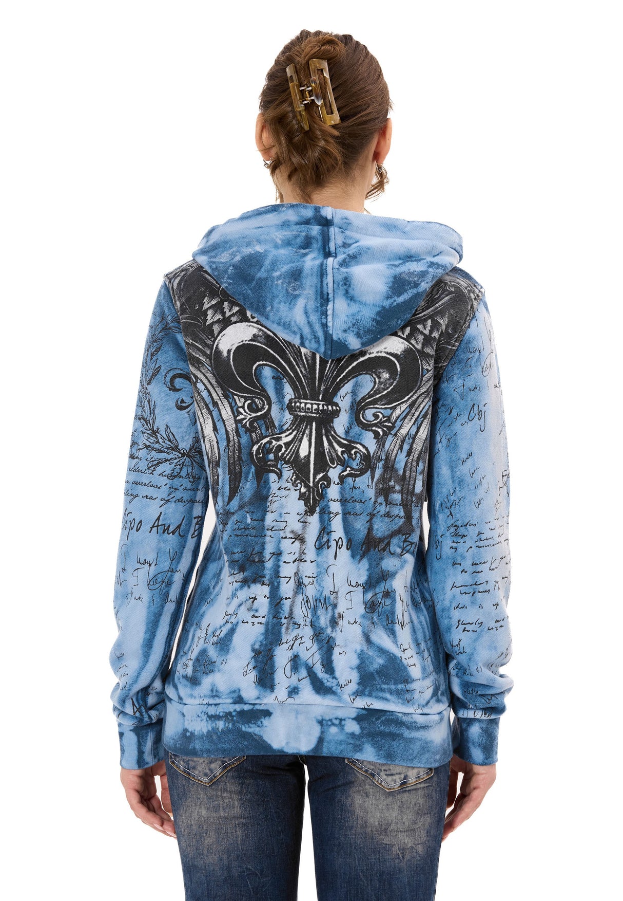 WL379 Kadın Hoodie Sweatjacket – Cipo&Baxx | Şık, Rahat ve Modern Tasarım