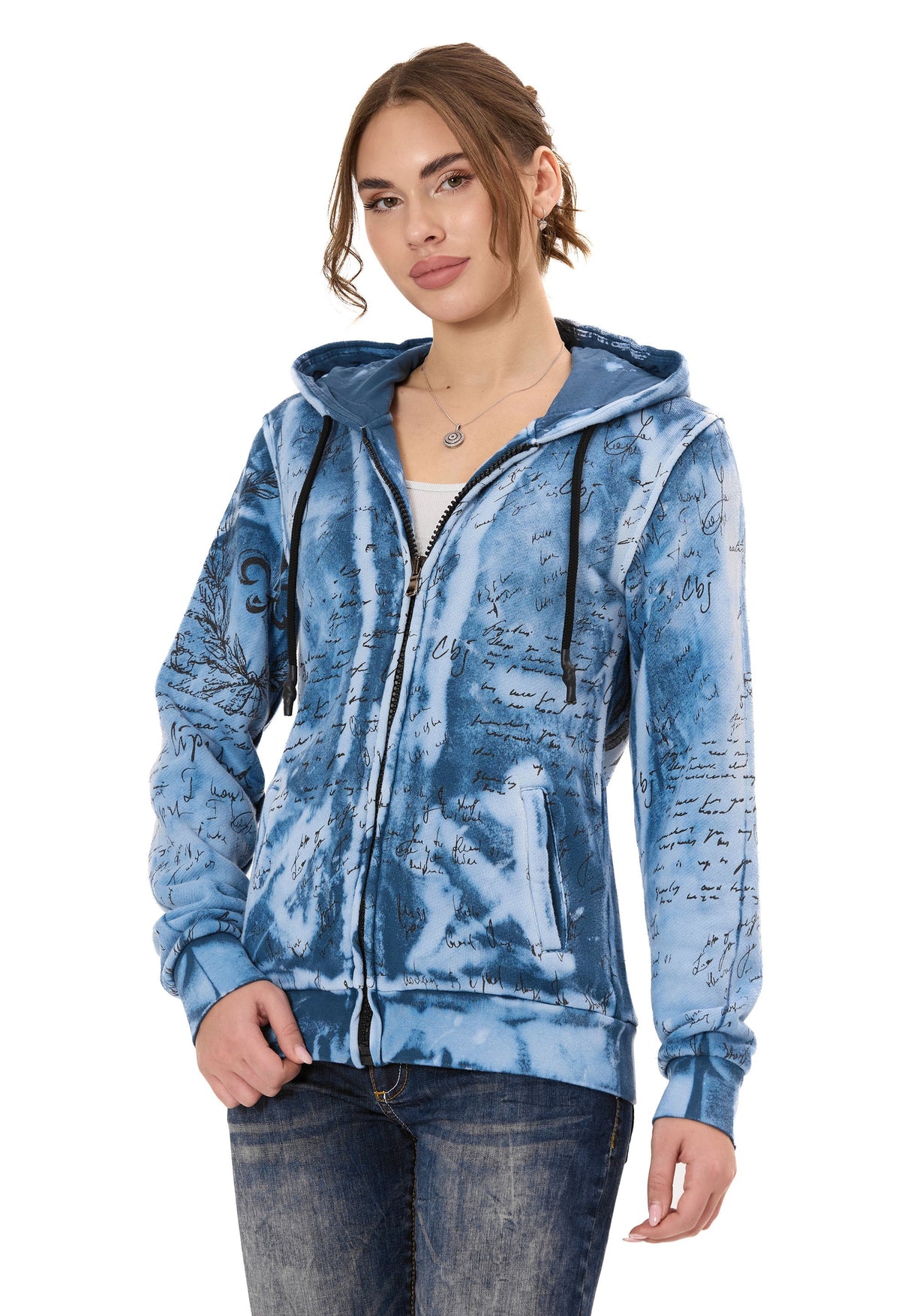 WL379 Kadın Hoodie Sweatjacket – Cipo&Baxx | Şık, Rahat ve Modern Tasarım