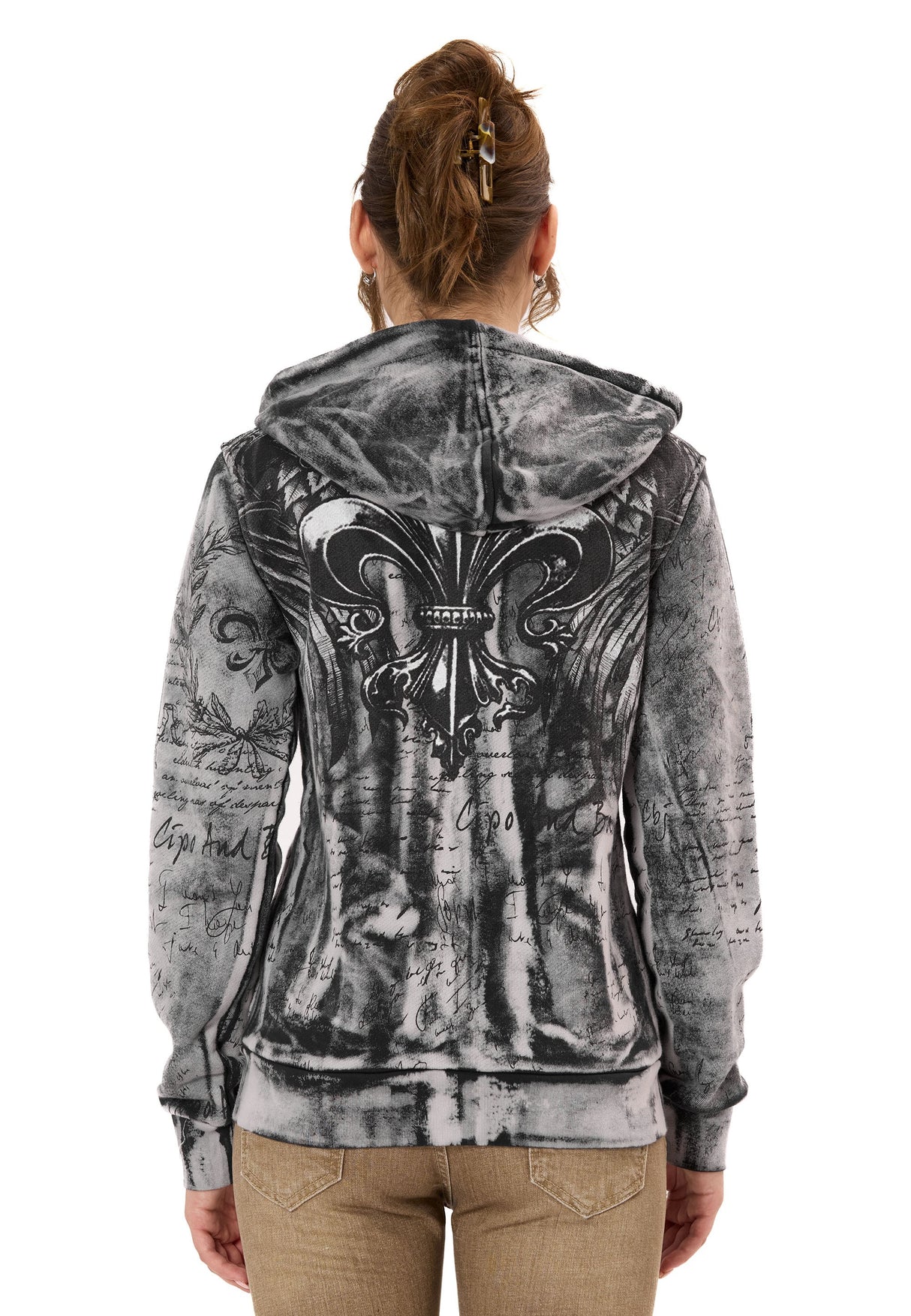 WL379 Kadın Hoodie Sweatjacket – Cipo&Baxx | Şık, Rahat ve Modern Tasarım