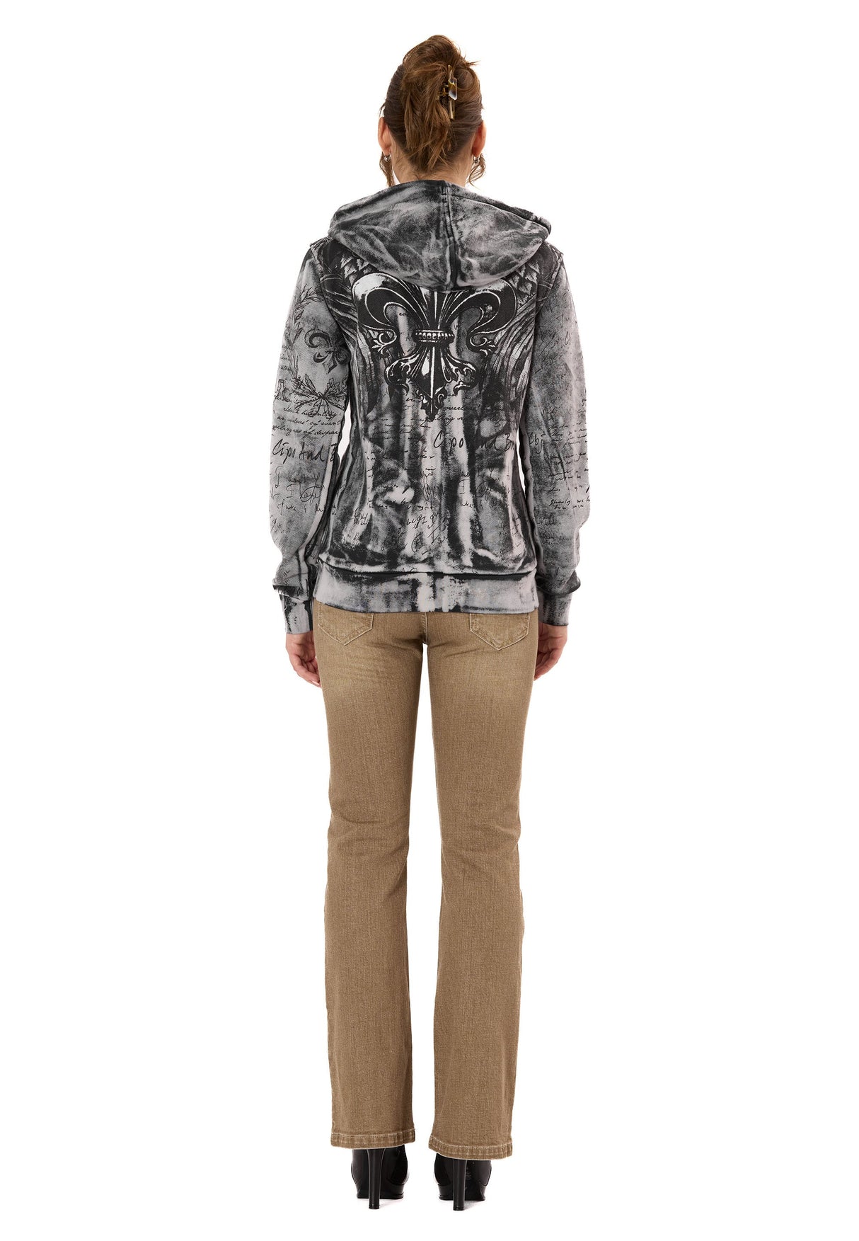 WL379 Kadın Hoodie Sweatjacket – Cipo&Baxx | Şık, Rahat ve Modern Tasarım