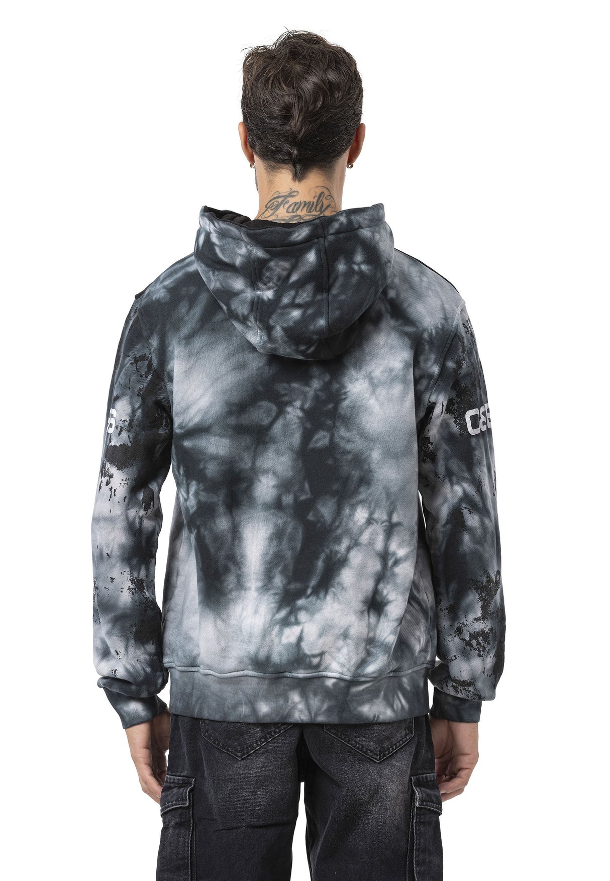 CL593 Erkek Hoodie Sweatshirt – Modern Baskılı, Kapüşonlu, Rahat Kesim Sweatshirt