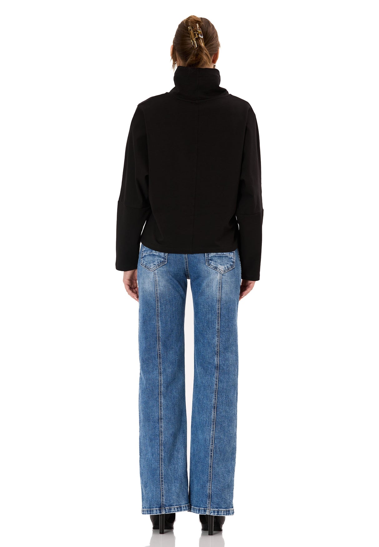 WL369 Kadın Kapüşonlu Hoodie Sweatshirt Rahat Şık ve Sokak Stiline Uygun