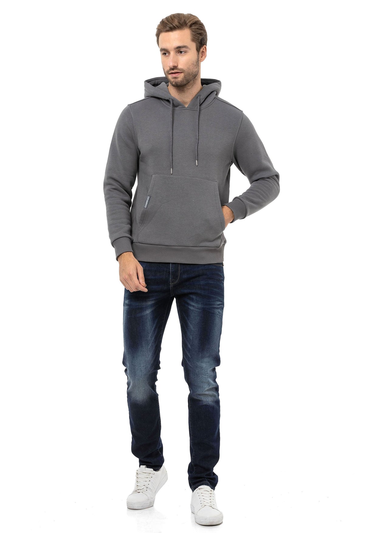 CL557 Basic Erkek Kapişonlu Sweatshirt