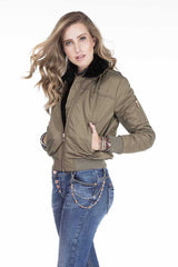 WJ141 Kadın Çıkarılabilir Kürt Yakalı Mont