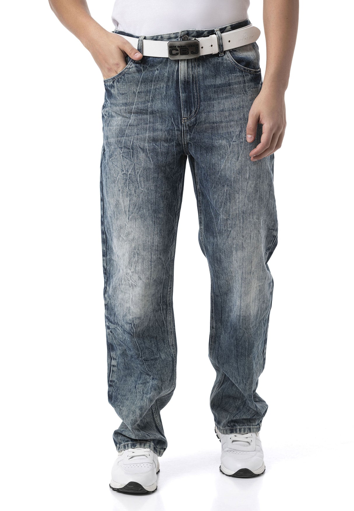CD903 – Men’s Wide Leg Relaxed Fit Trousers