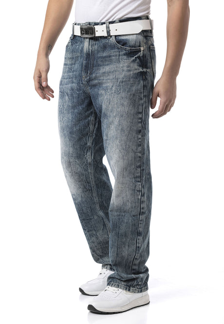 CD903 – Men’s Wide Leg Relaxed Fit Trousers