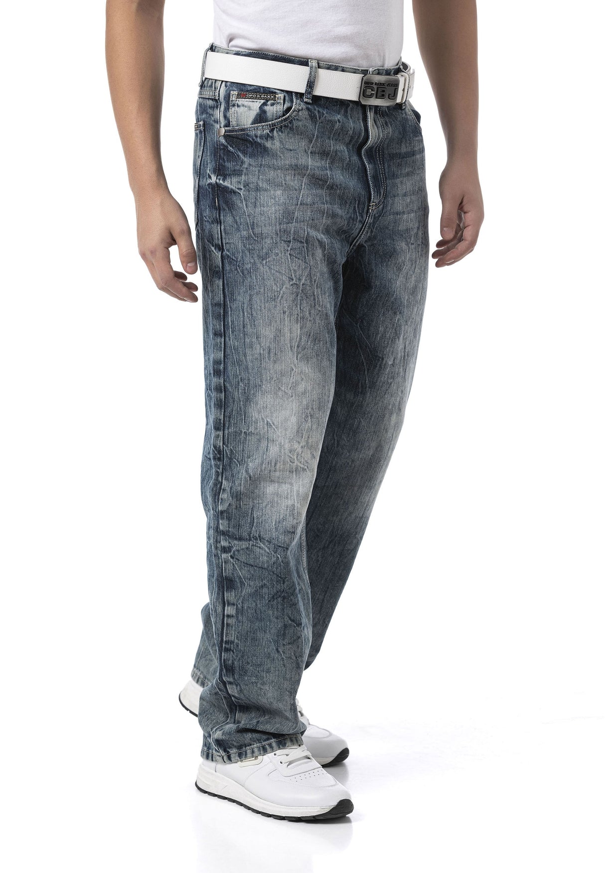 CD903 – Men’s Wide Leg Relaxed Fit Trousers