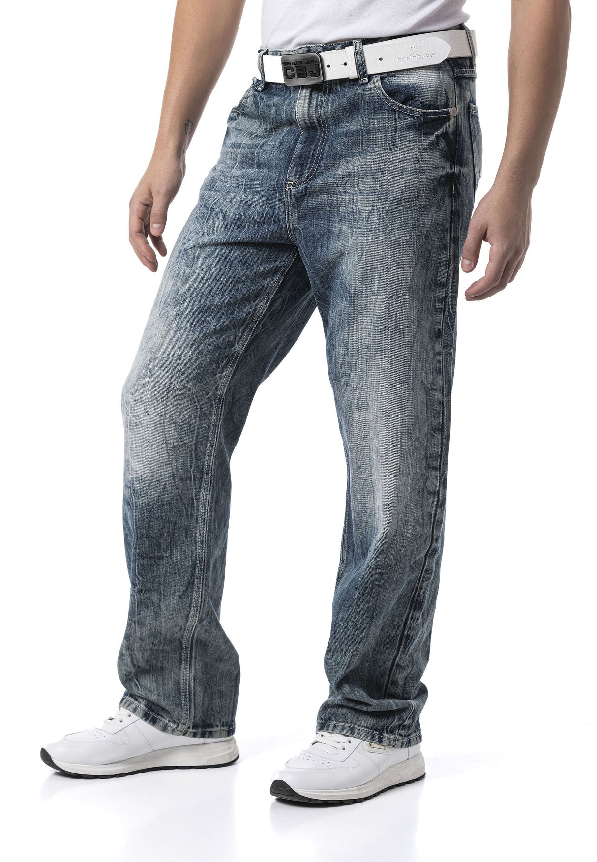 CD903 – Men’s Wide Leg Relaxed Fit Trousers