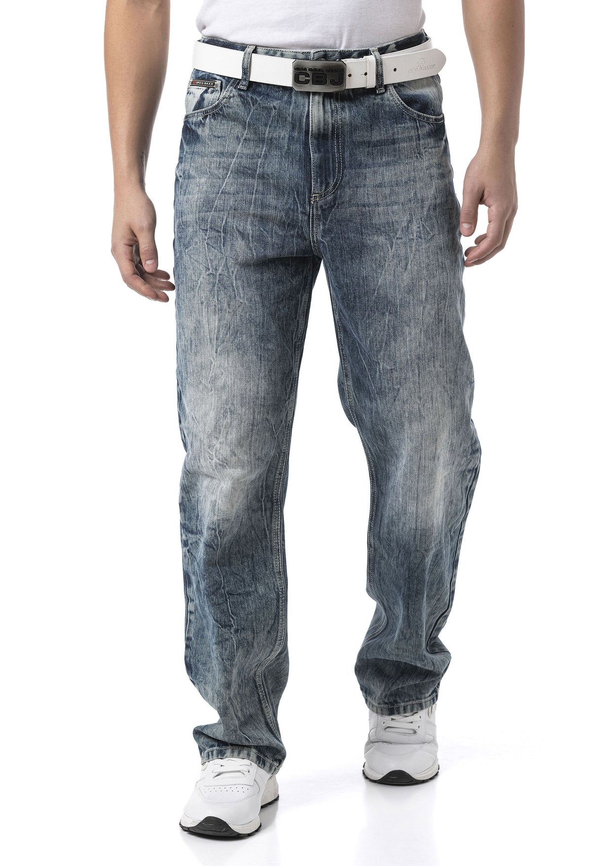 CD903 – Men’s Wide Leg Relaxed Fit Trousers