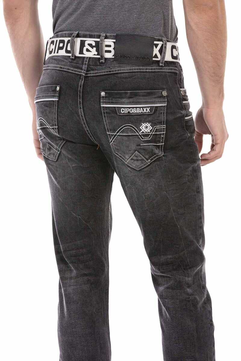 CD719 Biye Detaylı Erkek Jean Pantolon