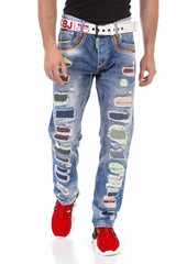 CD720 Neon Detaylı Erkek Jean Pantolon