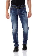 CD804 Koyu Basic Slim Erkek Jeans