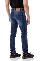 CD804 Koyu Basic Slim Erkek Jeans