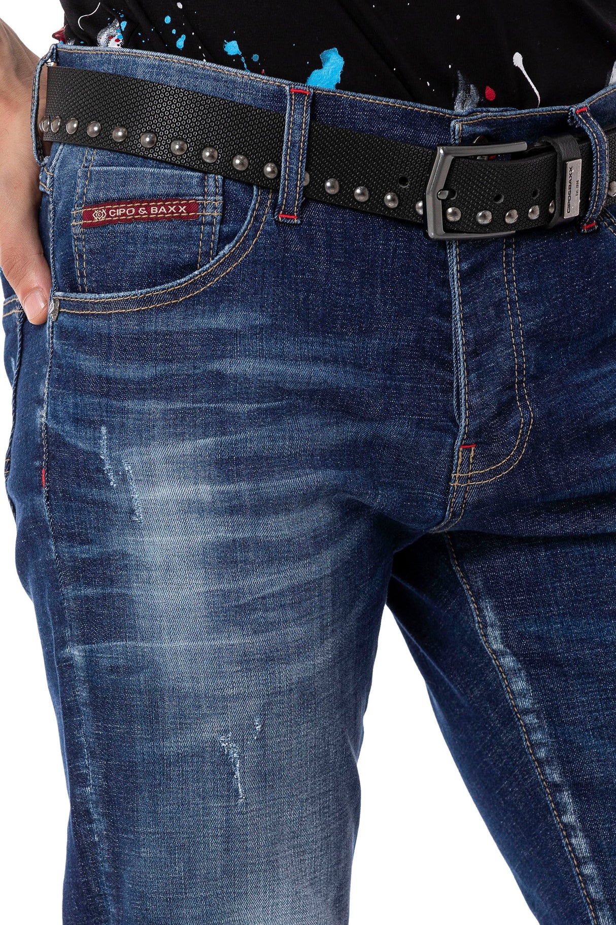 CD804 Koyu Basic Slim Erkek Jeans