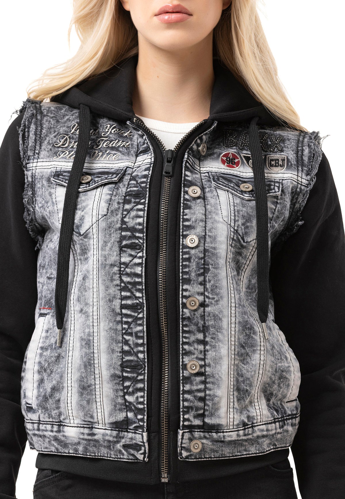 Kadın Jean Ceket Modern Tasarımlı Denim Jacket WJ234