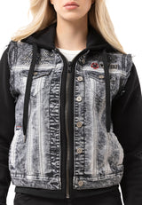 Kadın Jean Ceket Modern Tasarımlı Denim Jacket WJ234