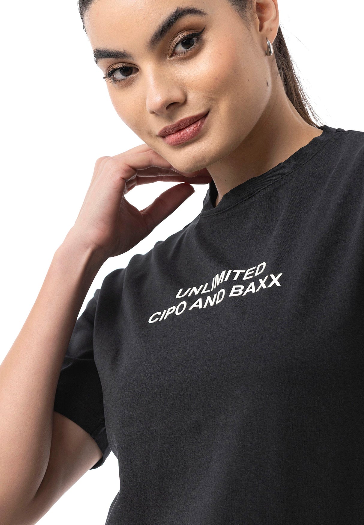 Kadın Regular Fit Baskılı Basic T-Shirt WT390