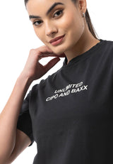 Kadın Regular Fit Baskılı Basic T-Shirt WT390