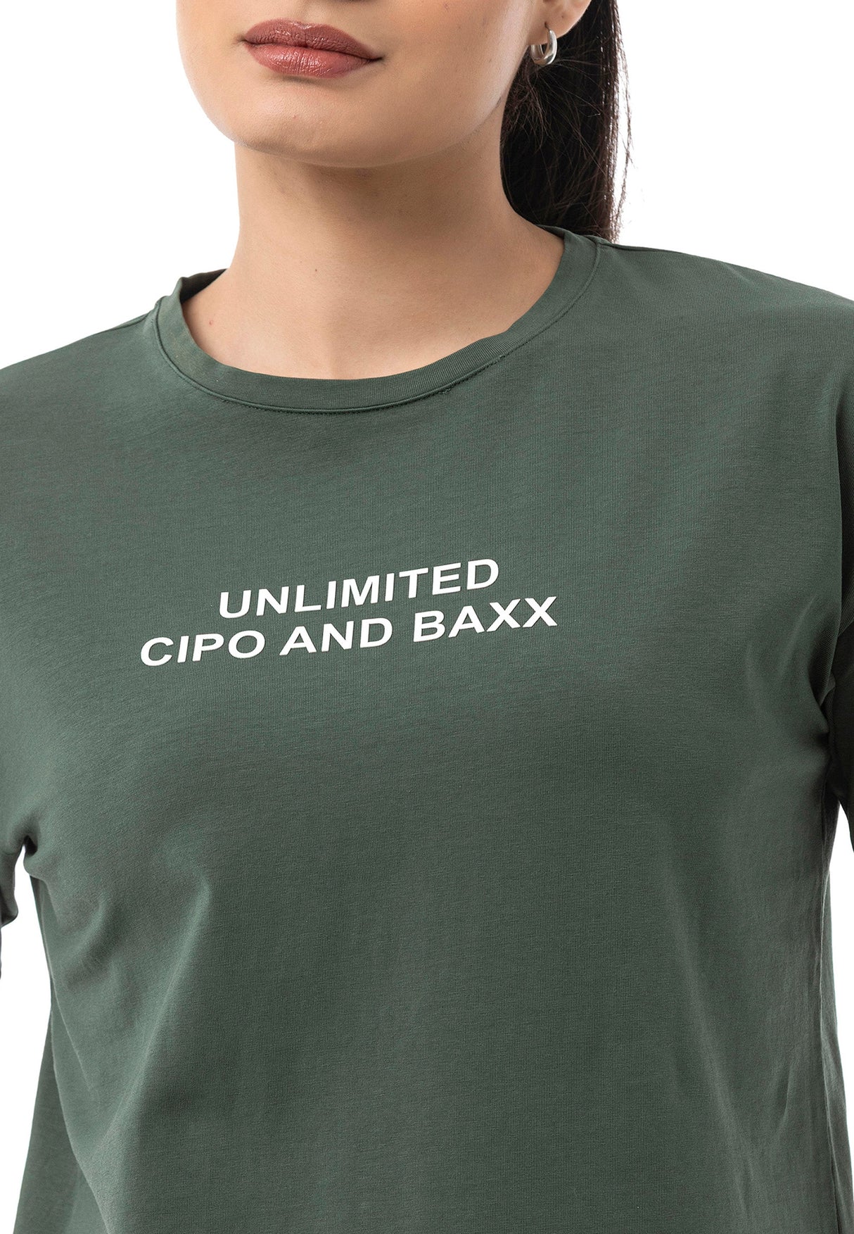Kadın Regular Fit Baskılı Basic T-Shirt WT390