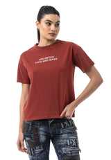 Kadın Regular Fit Baskılı Basic T-Shirt WT390