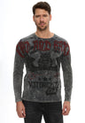 Erkek Baskılı Regular Fit Bisiklet Yaka Uzun Kollu Sweatshirt CL617
