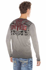 CL407 Kartal Arma Parlak Baskılı Sweatshirt