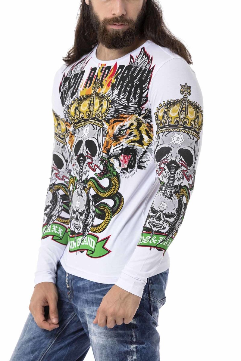 CL514 Kuru Kafa Baskılı Sweatshirt