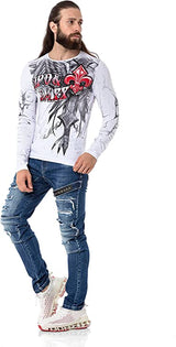 CL522 Desenli İnce Sweatshirt