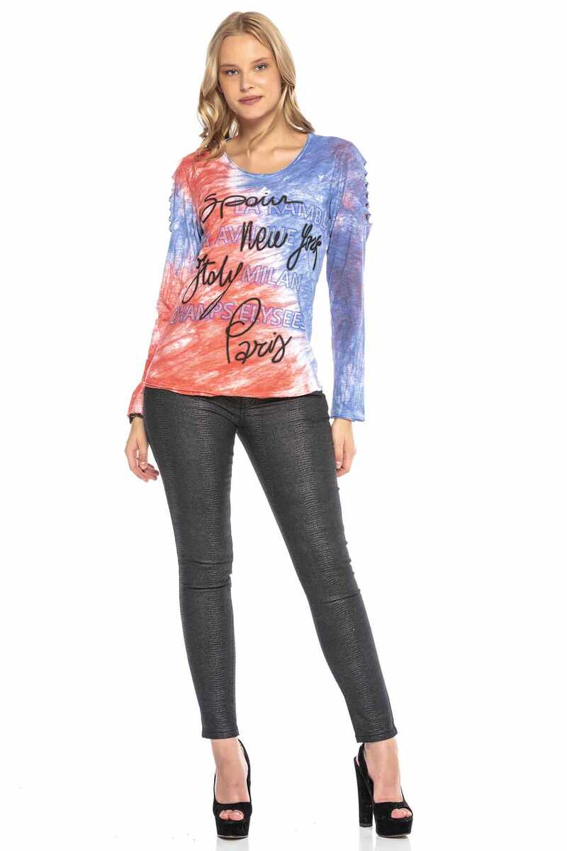 WL241 Yırtık Omuz Detaylı Ince  KadınSweatshirt
