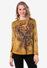 WL307 Pheonix Hardal Renk İnce Sweatshirt