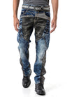 Regular Fit Yıkamalı Denim Jean Pantolon Mavi Erkek Jean CD894