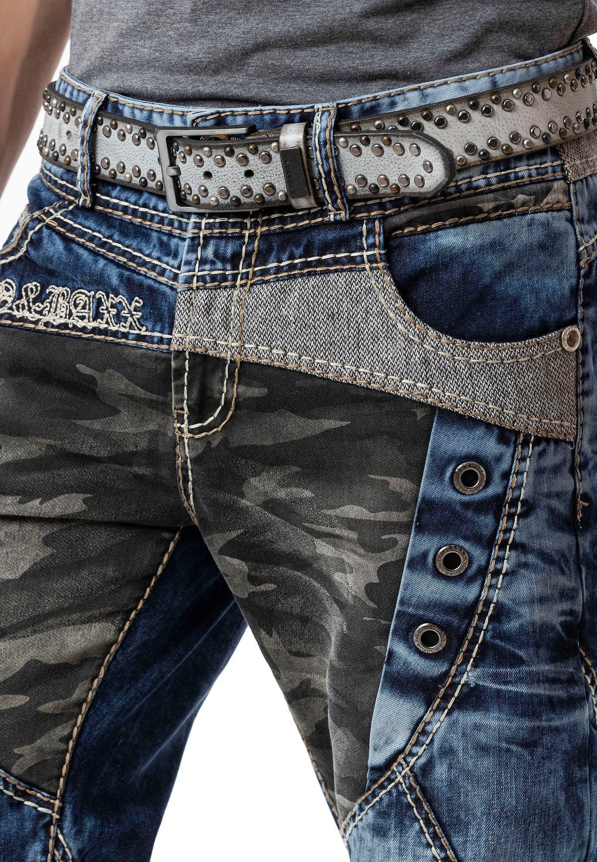 Regular Fit Yıkamalı Denim Jean Pantolon Mavi Erkek Jean CD894