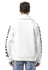 CL605 Erkek Yarım Fermuarlı Sweatshirt "LEGENDARY" Kol Baskılı ve Göğüs Logolu Kazak