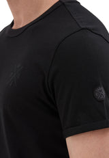 Erkek Siyah Basic Bisiklet Yaka Slim Fit Tişört CT854