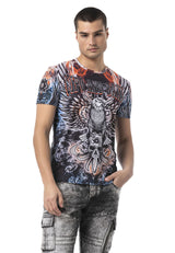 CT818 Pattern Storm Hype Men T-Shirt