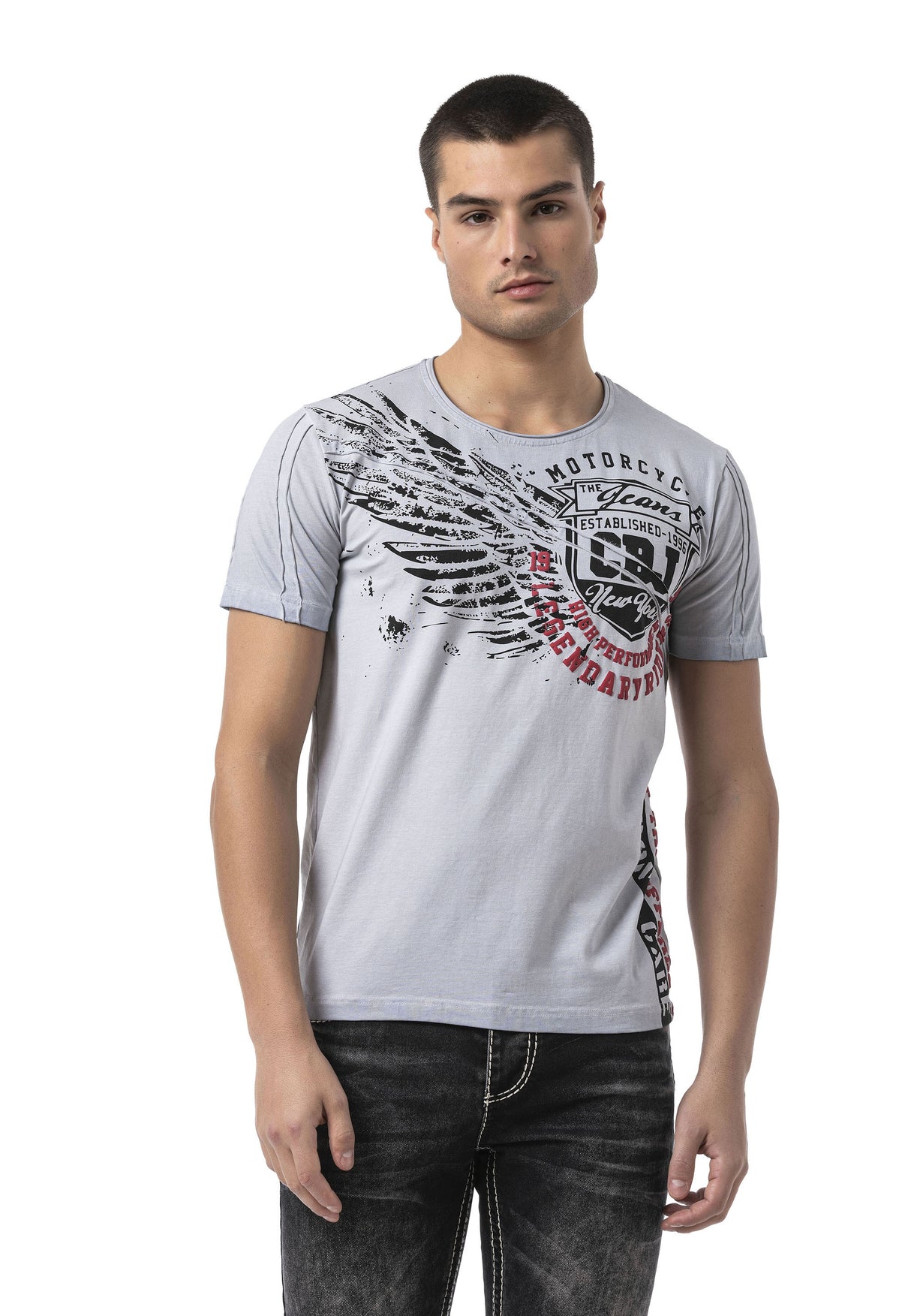 CT809 Erkek T-Shirt – Dikkat Çekici Ön Baskı & Modern Streetwear Tarzı
