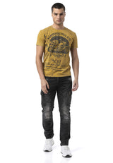 CT813 Erkek T-Shirt – Modern Baskılı, Rahat Kesim, Yumuşak Dokulu Günlük Üst