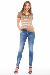 WD344 Kadın Slim Fit Basic Jean
