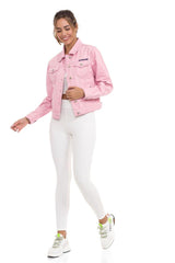 WJ212 Basic Kısa  Kadın Jeans  Ceket
