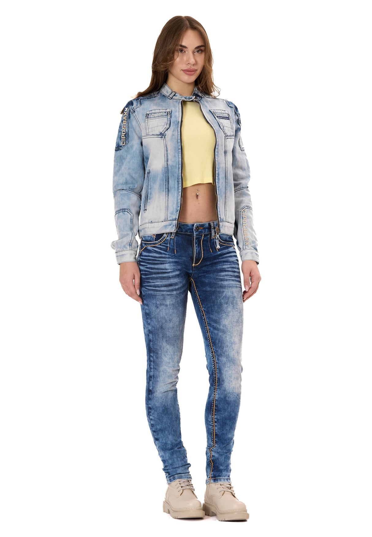 WJ233 Kadın Kot Ceket – Modern Kesim & Şık Detaylarla Trend Görünüm