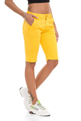 Kadın Bermuda Şort Slim Fit Pamuklu Casual Yazlık Kadın Şort WK186