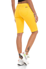 Kadın Bermuda Şort Slim Fit Pamuklu Casual Yazlık Kadın Şort WK186