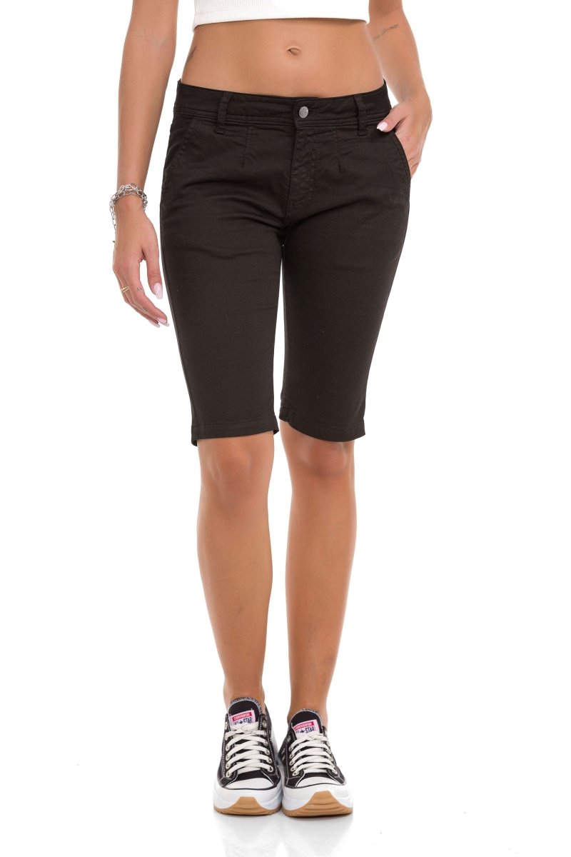 Kadın Bermuda Şort Slim Fit Pamuklu Casual Yazlık Kadın Şort WK186