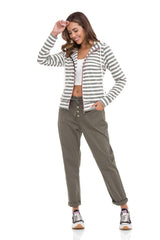 WL348  Kadın Zip Sweatshirt