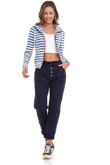 WL348  Kadın Zip Sweatshirt